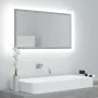 Concrete gray acrylic bathroom mirror 80x8.5x37 cm by vidaXL, bathroom vanities - Ref: Foro24-804928, Price: 56,41 €, Discoun...