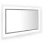 Concrete gray acrylic bathroom mirror 80x8.5x37 cm by vidaXL, bathroom vanities - Ref: Foro24-804928, Price: 56,41 €, Discoun...