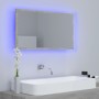 Espejo de baño acrílico gris hormigón 80x8,5x37 cm | Foro24.es | Tu tienda online para hogar, jardín y más Foro24.es