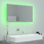 Espejo de baño acrílico gris hormigón 80x8,5x37 cm | Foro24.es | Tu tienda online para hogar, jardín y más Foro24.es