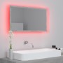 Espejo de baño acrílico gris hormigón 80x8,5x37 cm | Foro24.es | Tu tienda online para hogar, jardín y más Foro24.es