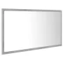 Concrete gray acrylic bathroom mirror 80x8.5x37 cm by vidaXL, bathroom vanities - Ref: Foro24-804928, Price: 56,41 €, Discoun...