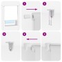 Estor enrollable para ducha tela 110x240 cm ancho 106 cm by , Blinds and blinds - Ref: Foro24-4014925, Price: 16,01 €, Discou...