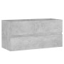 Betongrauer Sperrholz-Waschbeckenschrank 90 x 38,5 x 45 cm von vidaXL, Badezimmermöbel - Ref: Foro24-804759, Preis: 45,67 €, ...