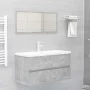 Concrete gray plywood sink cabinet 90x38.5x45 cm by vidaXL, Bathroom furniture - Ref: Foro24-804759, Price: 45,16 €, Discount: %