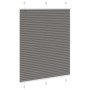 Estor Plisado Antracita 105x150 cm Tela Ancho 104,4cm Poliéster de , Persianas y estores - Ref: Foro24-4015093, Precio: 18,48...