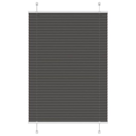 Estor Plisado negro 85x150 cm Tela Ancho 84,4 cm Poliéster by , Blinds and blinds - Ref: Foro24-4015140, Price: 19,65 €, Disc...