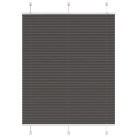 Estor Plisado negro 110x100 cm Tela Ancho 109,4 cm Poliéster de , Persianas y estores - Ref: Foro24-4015128, Precio: 19,05 €,...