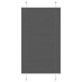 Estor Plisado negro 75x100 cm Tela Ancho 74,4 cm Poliéster by , Blinds and blinds - Ref: Foro24-4015121, Price: 16,21 €, Disc...