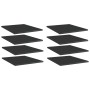 Shelf shelf 8 units glossy black plywood 40x50x1.5cm by vidaXL, Shelves - Ref: Foro24-805199, Price: 40,61 €, Discount: %
