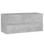 Bathroom cabinet in gray concrete plywood 100x38.5x45 cm by vidaXL, Bathroom furniture - Ref: Foro24-804768, Price: 54,06 €, ...
