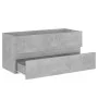 Bathroom cabinet in gray concrete plywood 100x38.5x45 cm by vidaXL, Bathroom furniture - Ref: Foro24-804768, Price: 53,72 €, ...