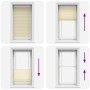 Estor Plisado crema 80x150 cm Tela Ancho 79,4 cm Poliéster de , Persianas y estores - Ref: Foro24-4015292, Precio: 17,46 €, D...