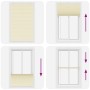 Estor Plisado crema 120x200 cm Tela Ancho 119,4 cm Poliéster de , Persianas y estores - Ref: Foro24-4015317, Precio: 28,64 €,...