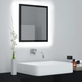 Glossy black acrylic bathroom mirror 40x8.5x37 cm by vidaXL, bathroom vanities - Ref: Foro24-804914, Price: 25,42 €, Discount: %