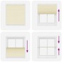 Estor Plisado crema 115x150 cm Tela Ancho 114,4 cm Poliéster de , Persianas y estores - Ref: Foro24-4015299, Precio: 23,52 €,...