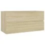 Armario lavabo madera contrachapada roble Sonoma 90x38,5x45 cm de vidaXL, Muebles de baño - Ref: Foro24-804758, Precio: 45,58...