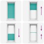 Estor Plisado verde petróleo 65x100 cm Tela Ancho 64,4 cm by , Blinds and blinds - Ref: Foro24-4015374, Price: 15,42 €, Disco...