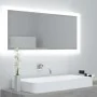 Espejo de baño LED acrílico gris hormigón 100x8,5x37 cm de vidaXL, Tocadores de baño - Ref: Foro24-804944, Precio: 54,89 €, D...
