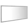 Espejo de baño LED acrílico gris hormigón 100x8,5x37 cm de vidaXL, Tocadores de baño - Ref: Foro24-804944, Precio: 54,89 €, D...