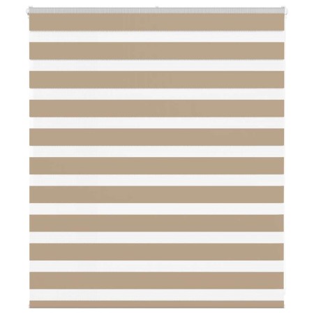 Estor cebra marrón arena tejido ancho 115,9 cm poliéster by , Blinds and blinds - Ref: Foro24-4014525, Price: 28,00 €, Discou...