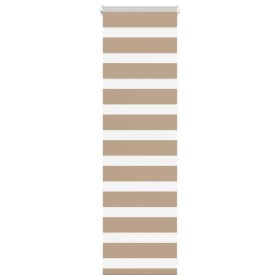 Estor cebra marrón arena tejido ancho 40,9 cm poliéster by , Blinds and blinds - Ref: Foro24-4014510, Price: 18,22 €, Discoun...