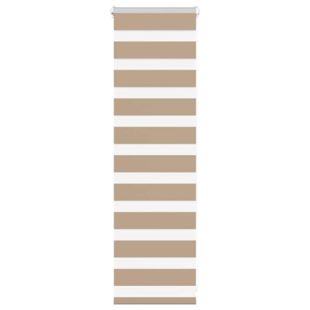 Estor cebra marrón arena tejido ancho 40,9 cm poliéster by , Blinds and blinds - Ref: Foro24-4014510, Price: 18,22 €, Discoun...
