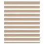 Estor cebra marrón arena tejido ancho 125,9 cm poliéster by , Blinds and blinds - Ref: Foro24-4014527, Price: 23,53 €, Discou...