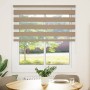 Estor cebra marrón arena tejido ancho 125,9 cm poliéster by , Blinds and blinds - Ref: Foro24-4014527, Price: 23,53 €, Discou...