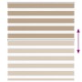 Estor cebra marrón arena tejido ancho 125,9 cm poliéster by , Blinds and blinds - Ref: Foro24-4014527, Price: 23,53 €, Discou...
