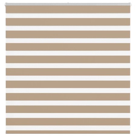 Estor cebra marrón arena tejido ancho 145,9 cm poliéster by , Blinds and blinds - Ref: Foro24-4014531, Price: 31,06 €, Discou...