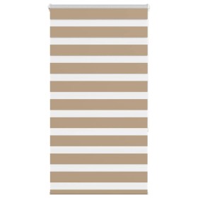 Estor cebra marrón arena tejido ancho 80,9 cm poliéster by , Blinds and blinds - Ref: Foro24-4014544, Price: 23,43 €, Discoun...