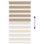 Estor cebra marrón arena tejido ancho 80,9 cm poliéster by , Blinds and blinds - Ref: Foro24-4014544, Price: 23,90 €, Discoun...