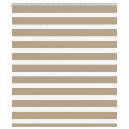 Estor cebra marrón arena tejido ancho 120,9 cm poliéster by , Blinds and blinds - Ref: Foro24-4014552, Price: 30,31 €, Discou...