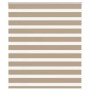 Estor cebra marrón arena tejido ancho 120,9 cm poliéster by , Blinds and blinds - Ref: Foro24-4014552, Price: 30,31 €, Discou...