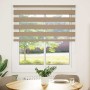 Estor cebra marrón arena tejido ancho 120,9 cm poliéster by , Blinds and blinds - Ref: Foro24-4014552, Price: 30,31 €, Discou...