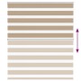 Estor cebra marrón arena tejido ancho 120,9 cm poliéster by , Blinds and blinds - Ref: Foro24-4014552, Price: 30,31 €, Discou...