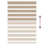 Estor cebra marrón arena tejido ancho 110,9 cm poliéster by , Blinds and blinds - Ref: Foro24-4014550, Price: 31,00 €, Discou...