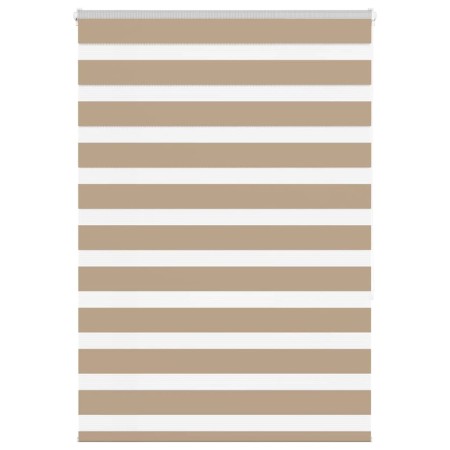 Estor cebra marrón arena tejido ancho 90,9 cm poliéster by , Blinds and blinds - Ref: Foro24-4014546, Price: 26,29 €, Discoun...