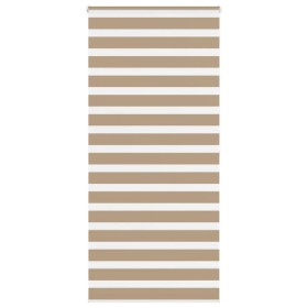 Estor cebra marrón arena tejido ancho 95,9 cm poliéster de , Persianas y estores - Ref: Foro24-4014573, Precio: 28,57 €