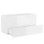 Mueble de lavabo madera ingeniería blanco brillo 90x38,5x45 cm de vidaXL, Muebles de baño - Ref: Foro24-804761, Precio: 60,46...