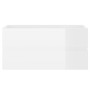 Engineered wood glossy white sink cabinet 90x38.5x45 cm by vidaXL, Bathroom furniture - Ref: Foro24-804761, Price: 60,46 €, D...