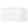 Mueble de lavabo madera ingeniería blanco brillo 90x38,5x45 cm de vidaXL, Muebles de baño - Ref: Foro24-804761, Precio: 60,46...