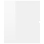 Engineered wood glossy white sink cabinet 90x38.5x45 cm by vidaXL, Bathroom furniture - Ref: Foro24-804761, Price: 60,46 €, D...
