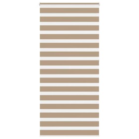 Estor cebra marrón arena tejido ancho 110,9 cm poliéster de , Persianas y estores - Ref: Foro24-4014602, Precio: 31,86 €, Des...