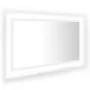 Espejo de baño LED acrílico blanco 80x8,5x37 cm de vidaXL, Tocadores de baño - Ref: Foro24-804924, Precio: 61,50 €, Descuento: %