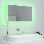 Espejo de baño LED acrílico blanco 80x8,5x37 cm de vidaXL, Tocadores de baño - Ref: Foro24-804924, Precio: 61,50 €, Descuento: %