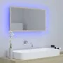 Espejo de baño acrílico color roble Sonoma 80x8,5x37 cm de vidaXL, Tocadores de baño - Ref: Foro24-804927, Precio: 43,12 €, D...