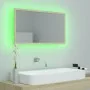 Sonoma oak acrylic bathroom mirror 80x8.5x37 cm by vidaXL, bathroom vanities - Ref: Foro24-804927, Price: 43,12 €, Discount: %