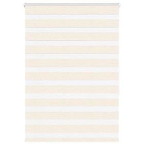 Estor cebra beige mármol tejido ancho 110,9 cm poliéster de , Persianas y estores - Ref: Foro24-4014654, Precio: 32,44 €, Des...